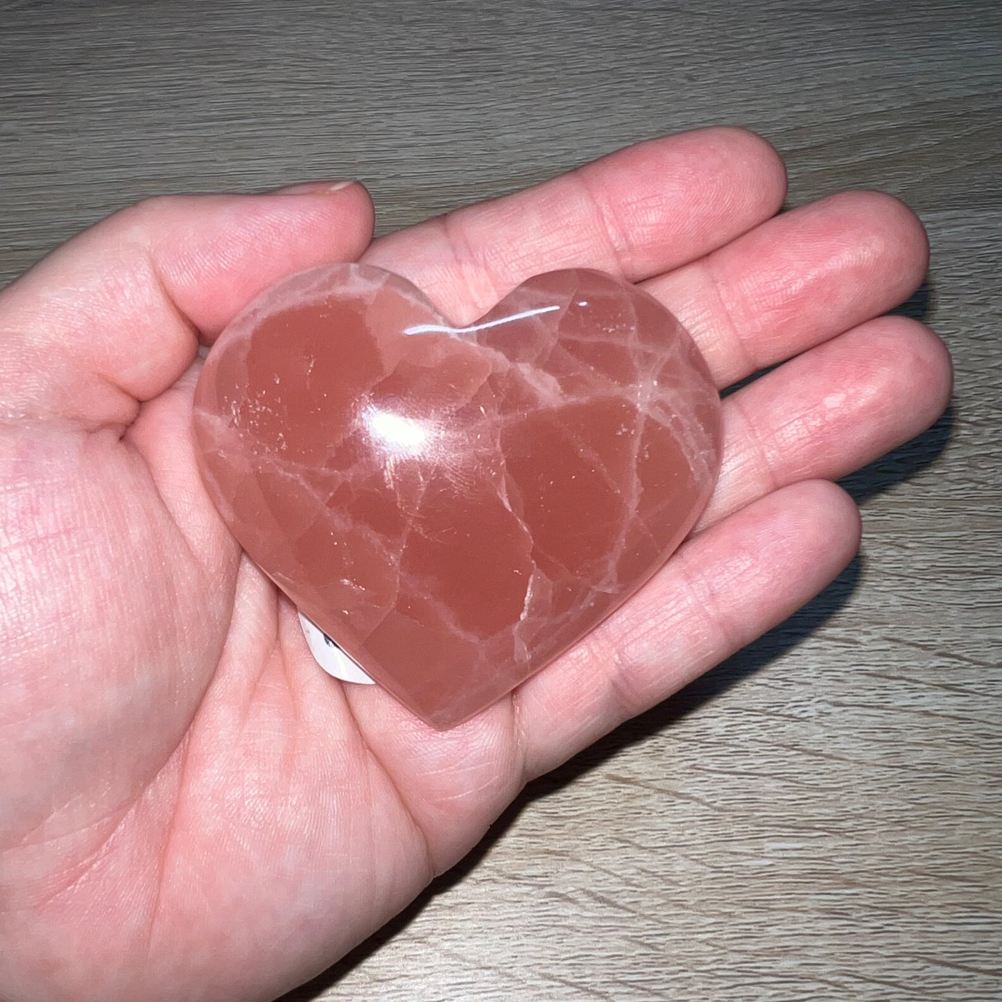Rose Calcite Heart 12B