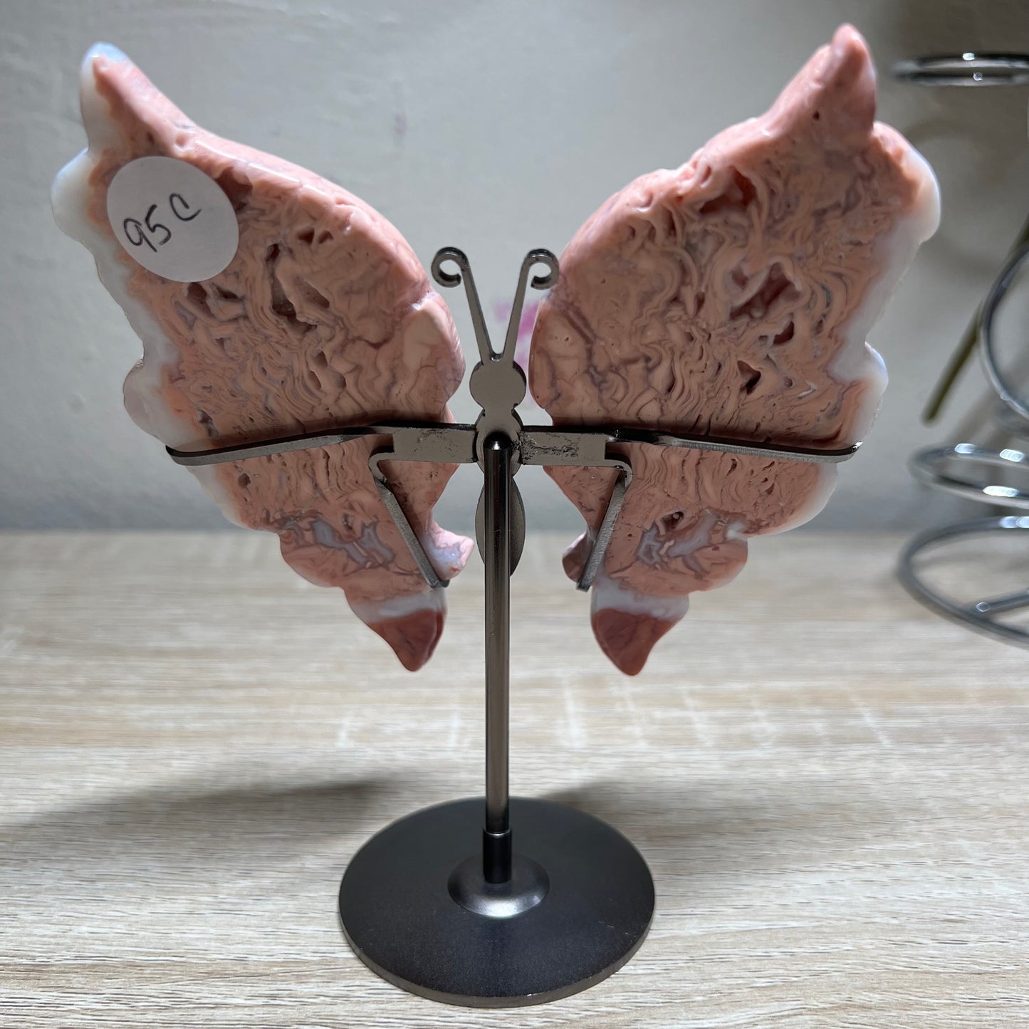 Pink Agate Butterfly Wings 95C