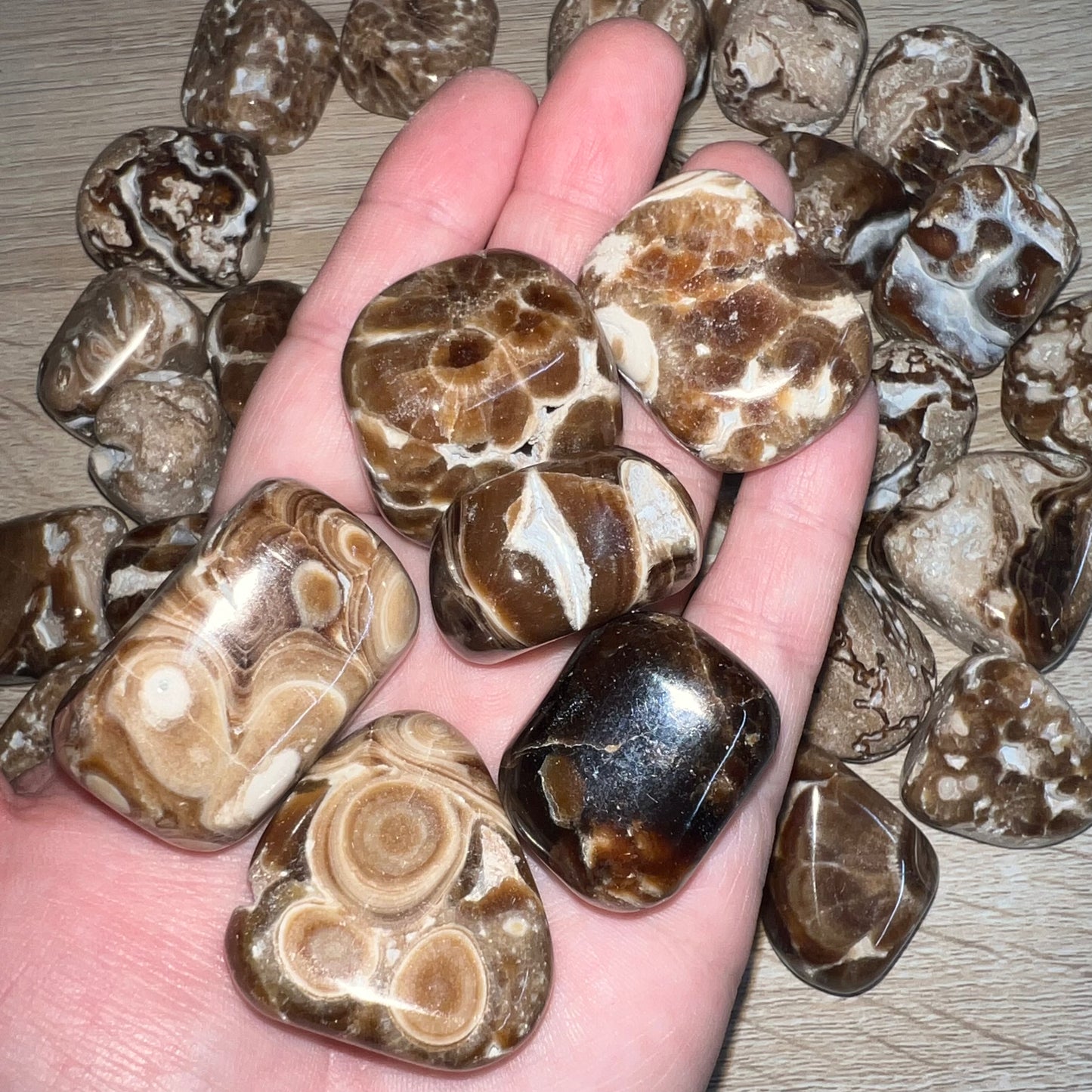 Chocolate Calcite Tumbled Stone