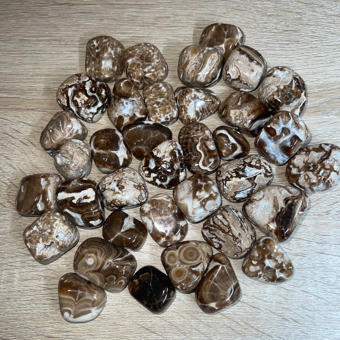 Chocolate Calcite Tumbled Stone