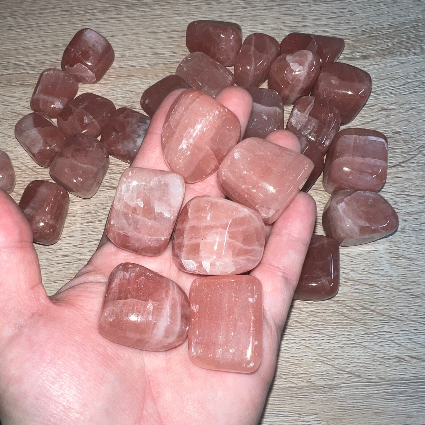 Rose Calcite Tumbled Stone