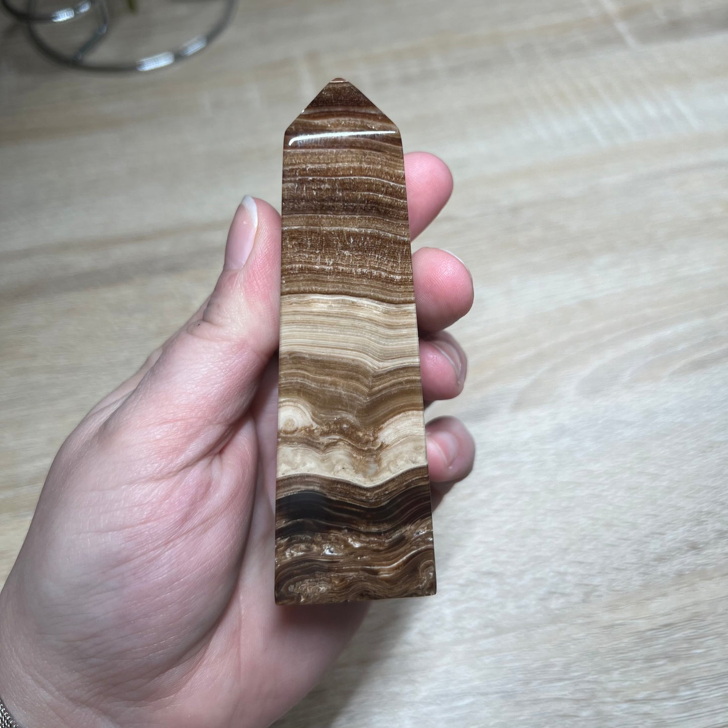 Chocolate Calcite Tower 24