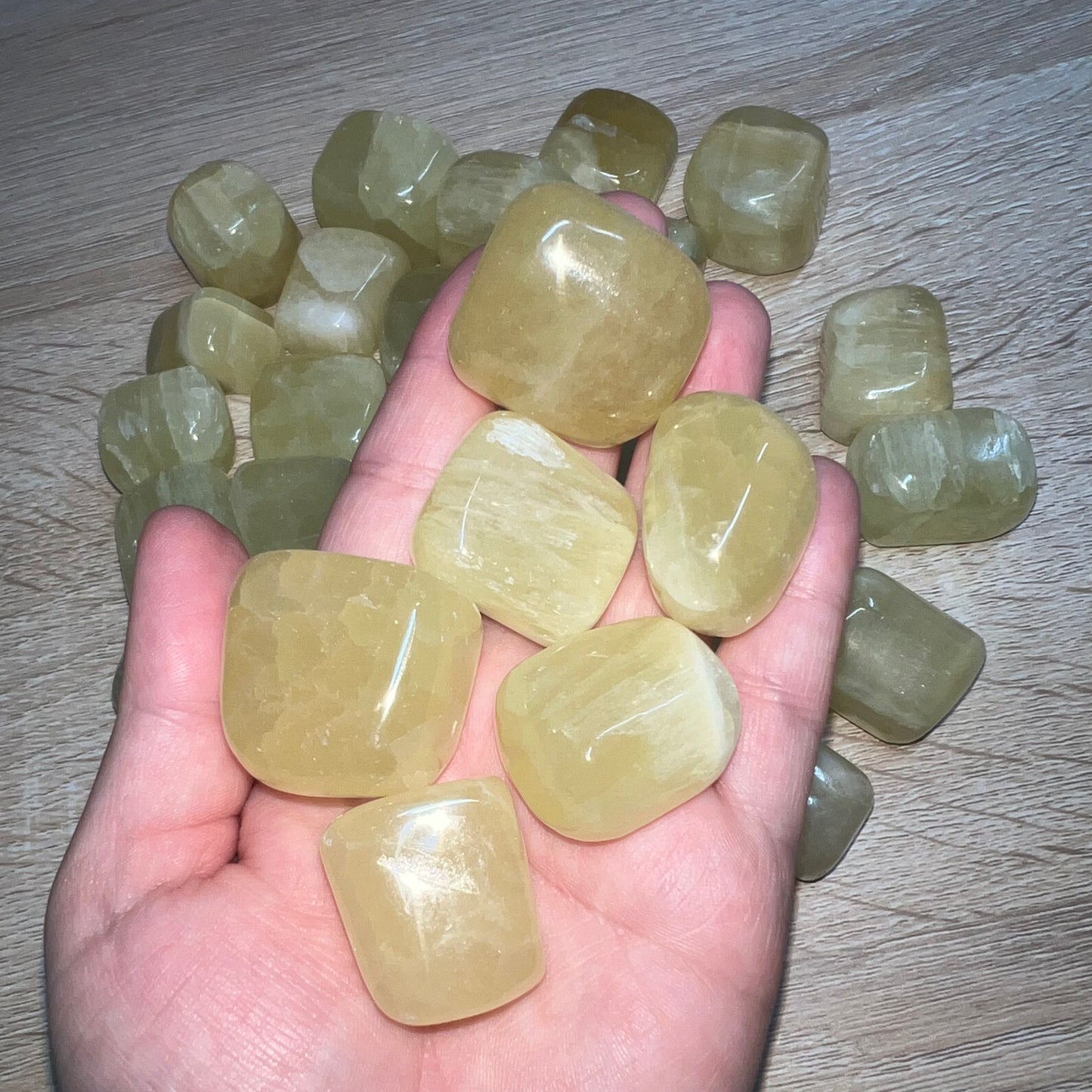 Lemon Calcite Tumbled Stone
