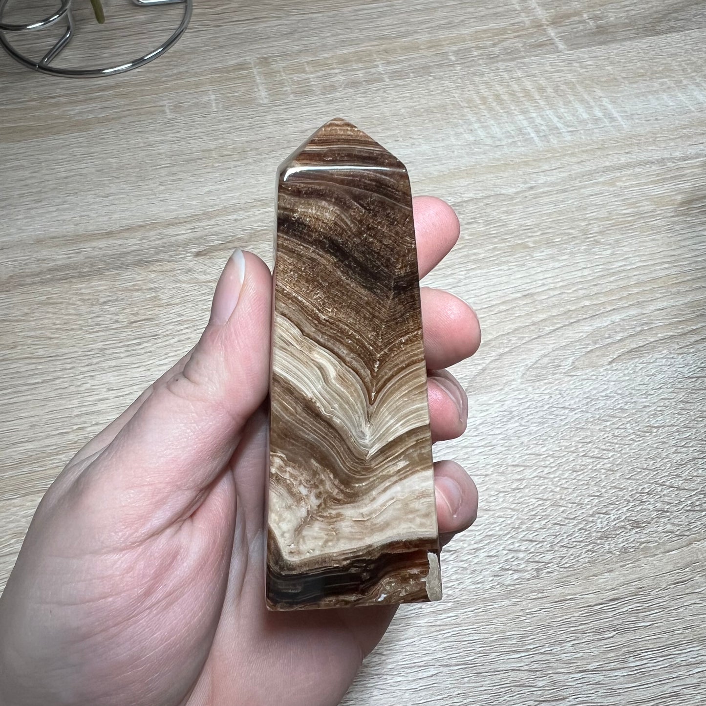 Chocolate Calcite Tower 23B