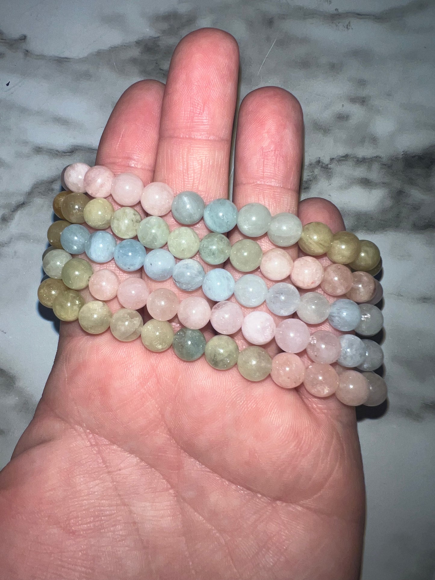 Morganite 7mm Bracelet