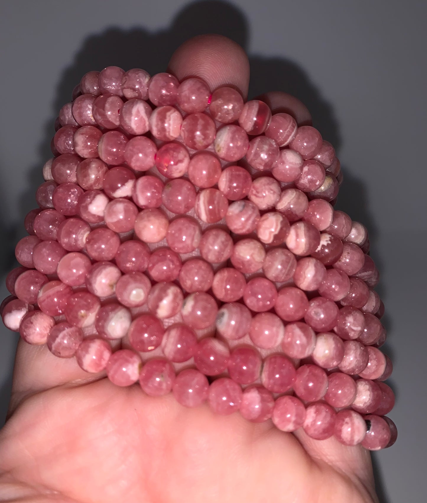 Rhodochrosite 6mm Bracelet