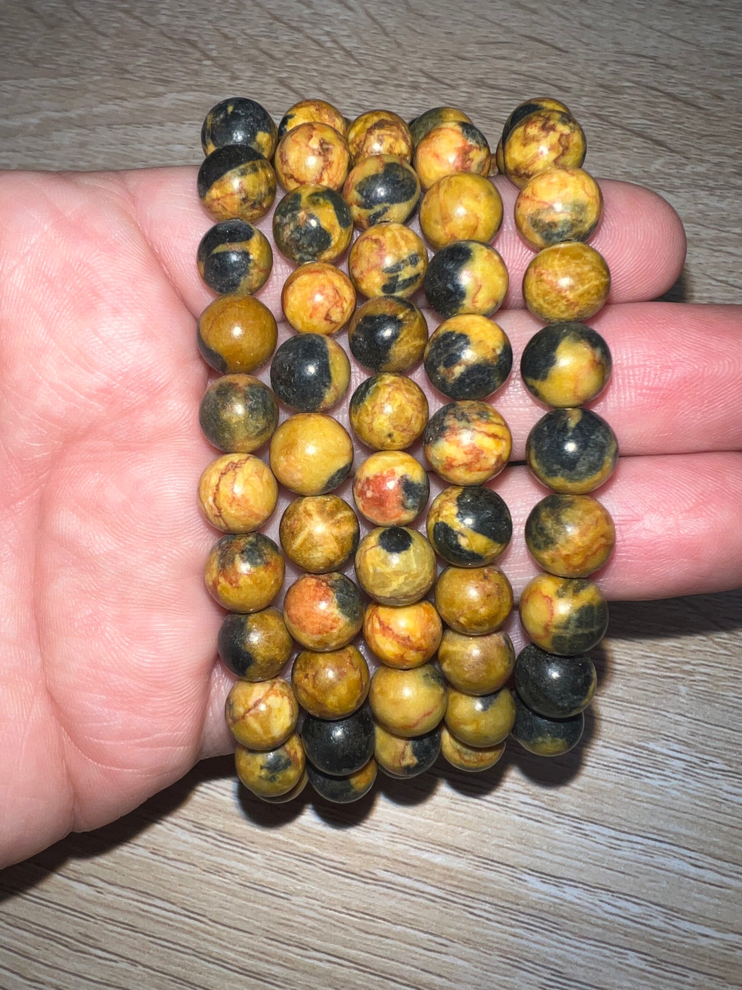 Bumblebee Jasper 8mm Bracelet