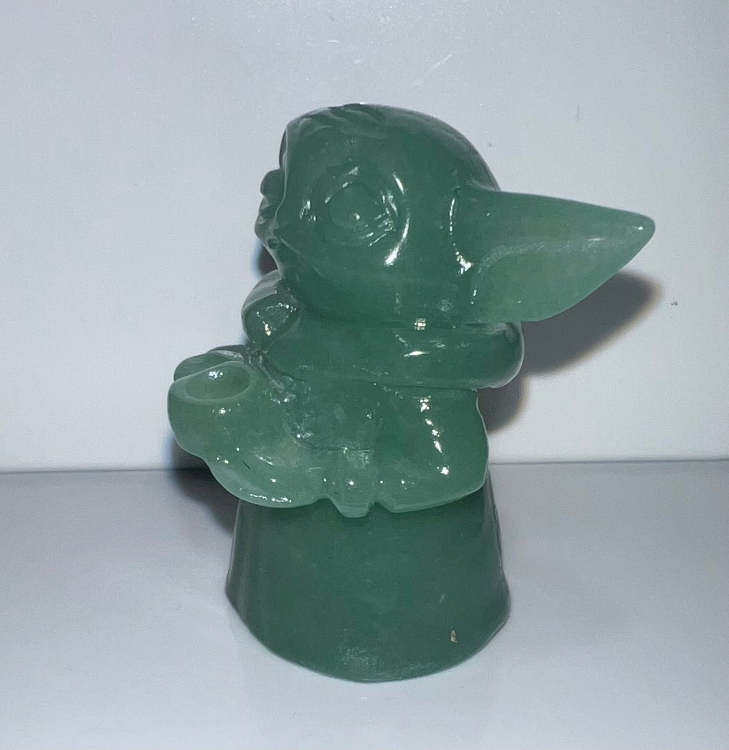 Green Adventurine Baby Yoda (Grogu)