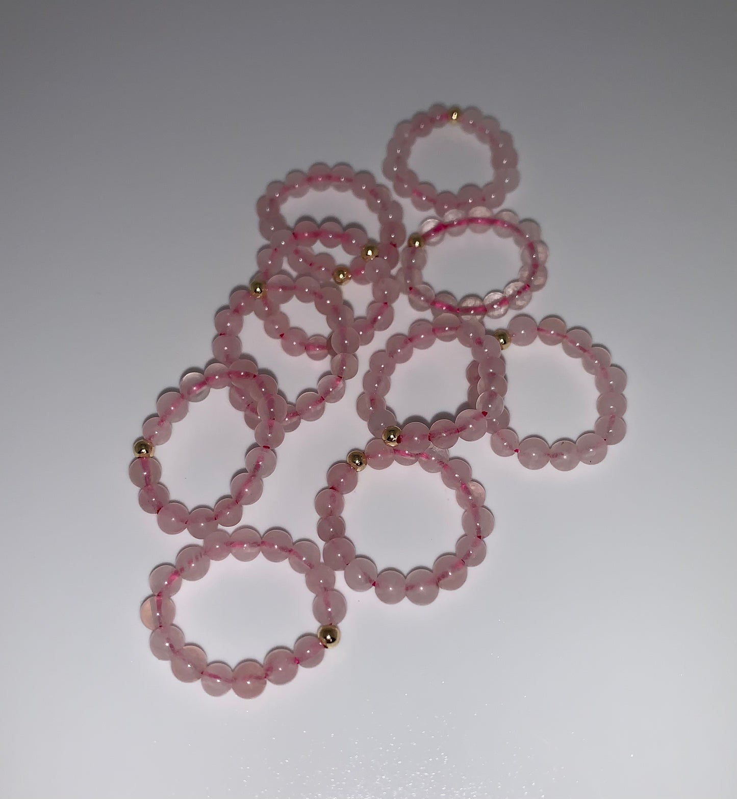 Rose Quartz 4mm Ring