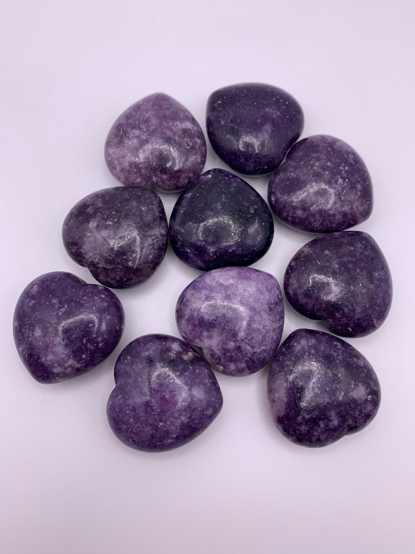 Lepidolite Heart