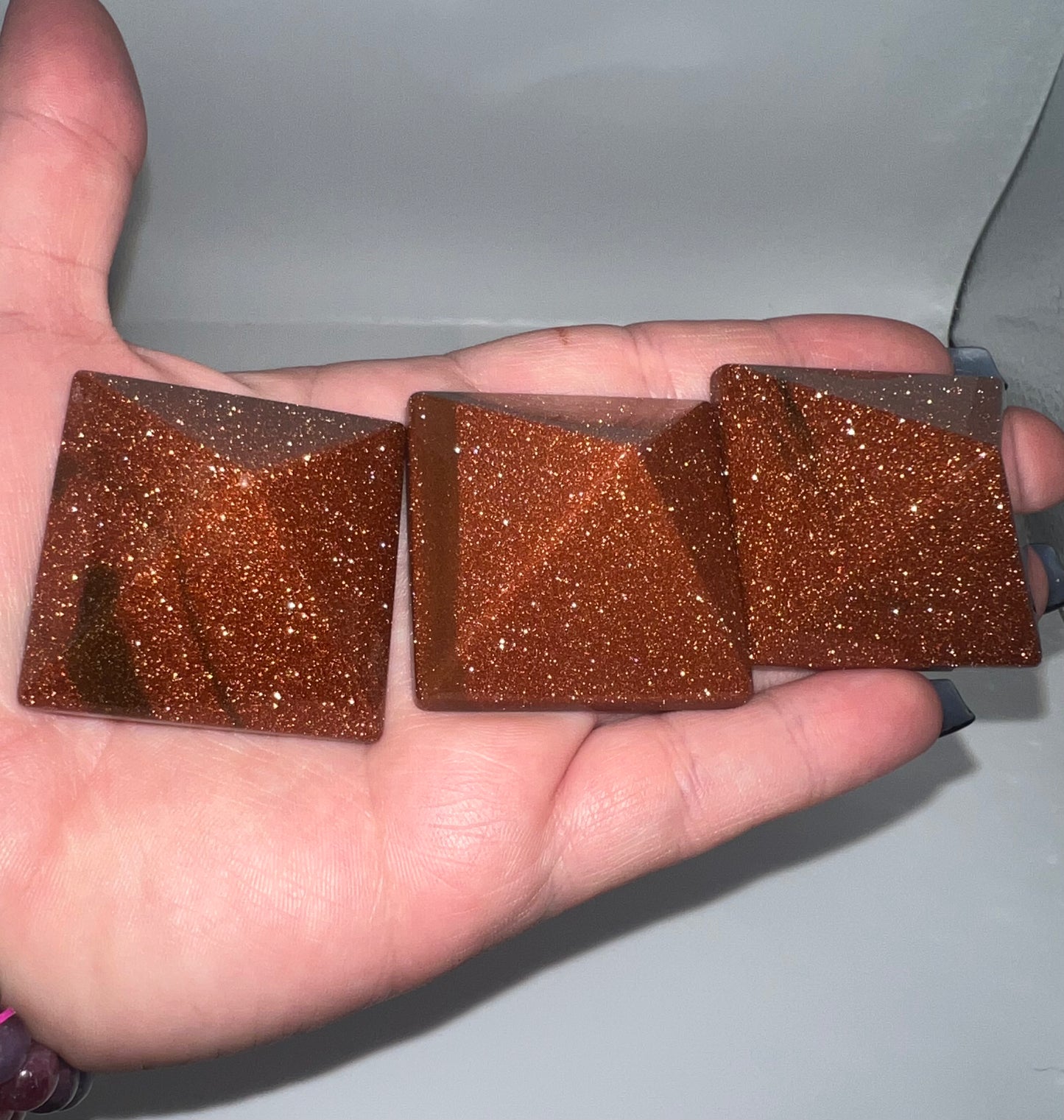 Gold Sandstone Mini Pyramid