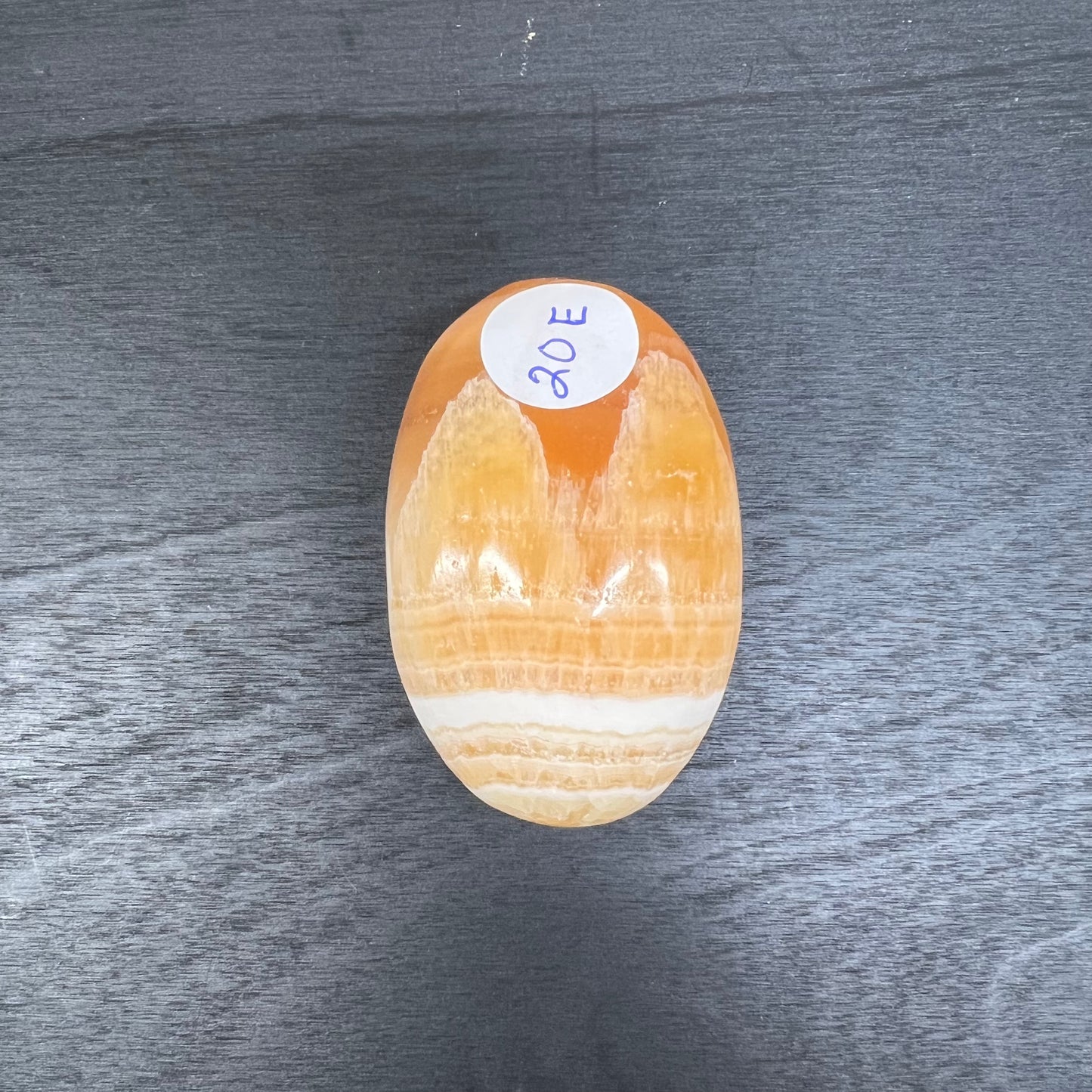 Orange Calcite Palm Stone 20E