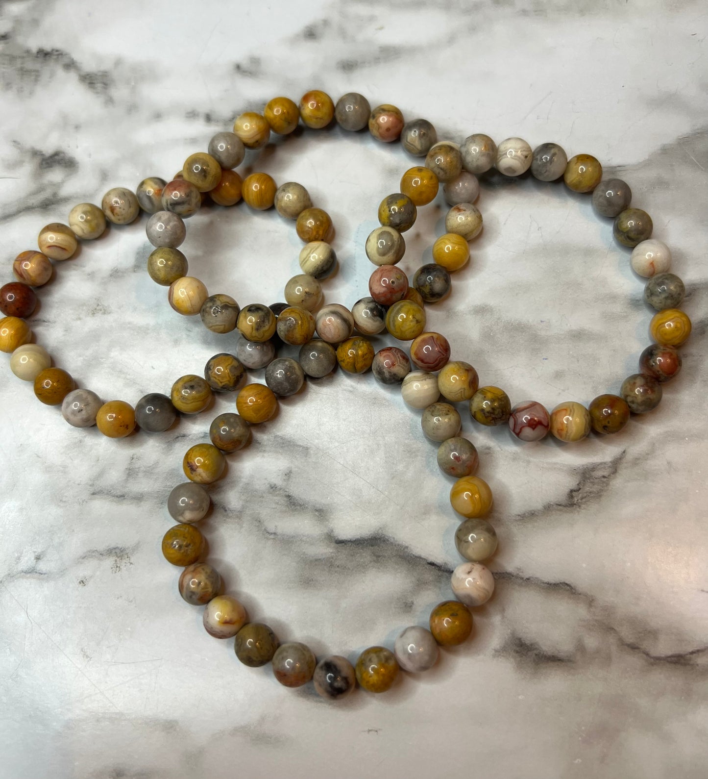 Crazy Lace Agate 8mm Bracelet