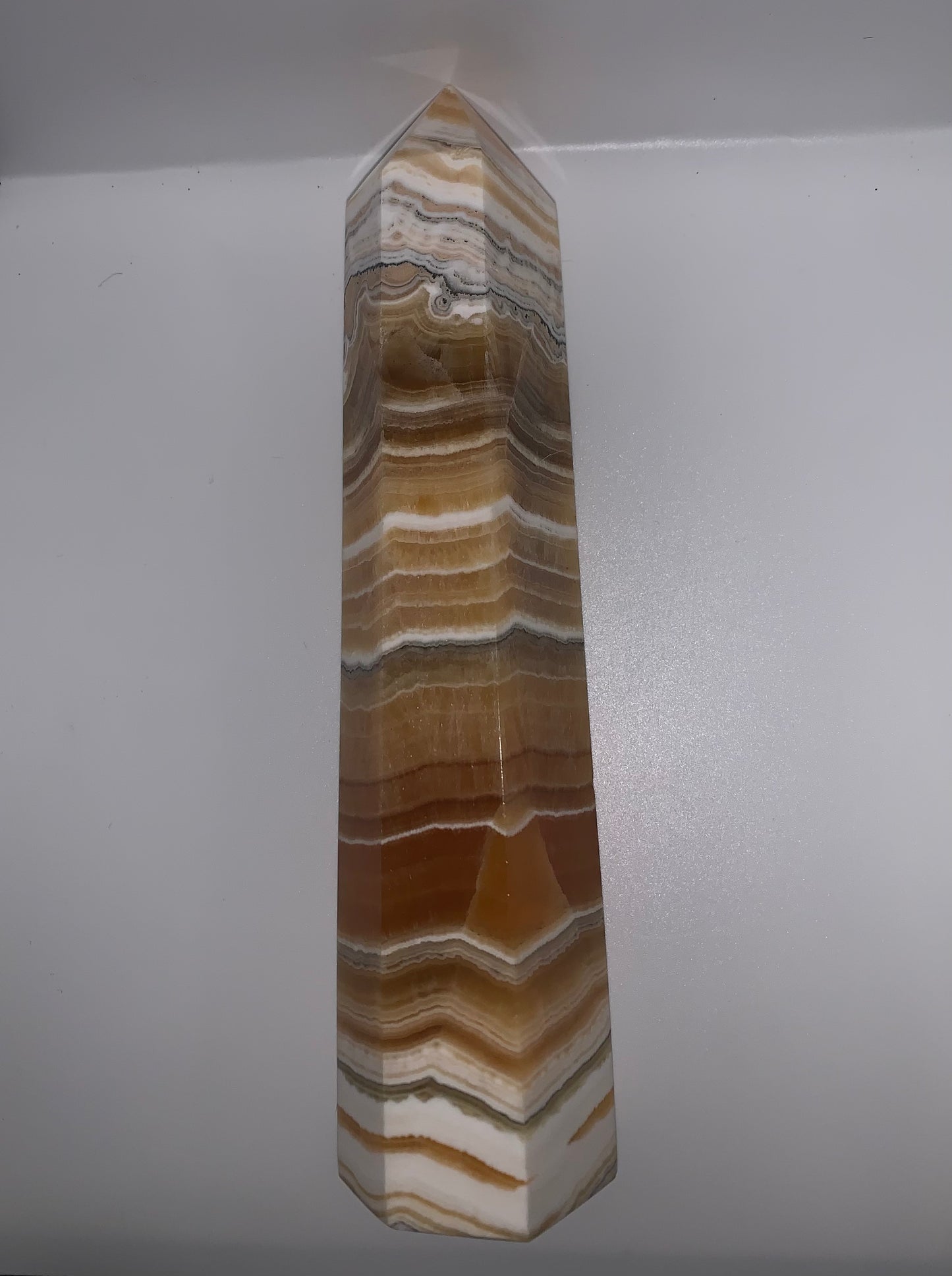 Dendritic Orange Calcite Tower
