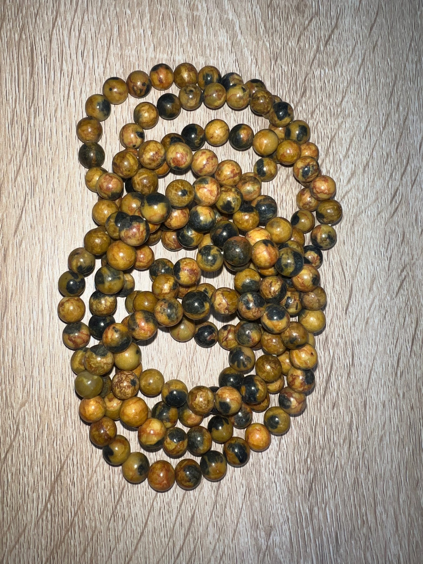 Bumblebee Jasper 8mm Bracelet