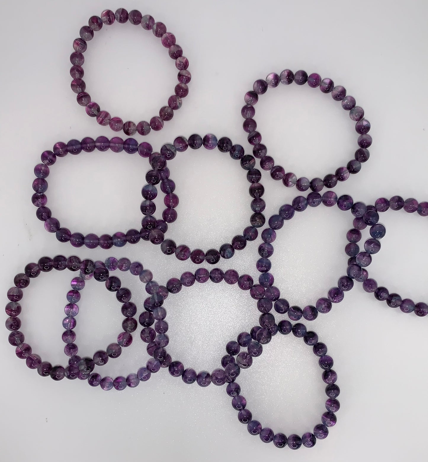 Rainbow Fluorite 8mm Bracelet
