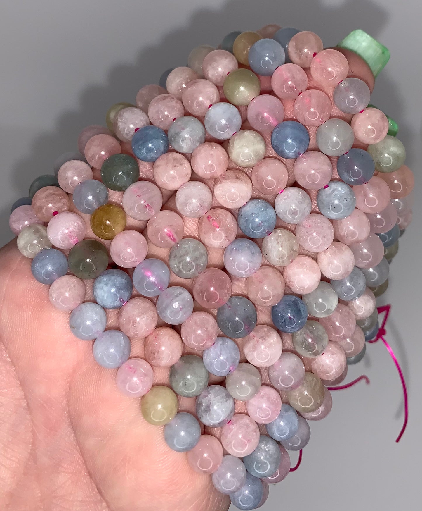 Morganite 8mm Bracelet