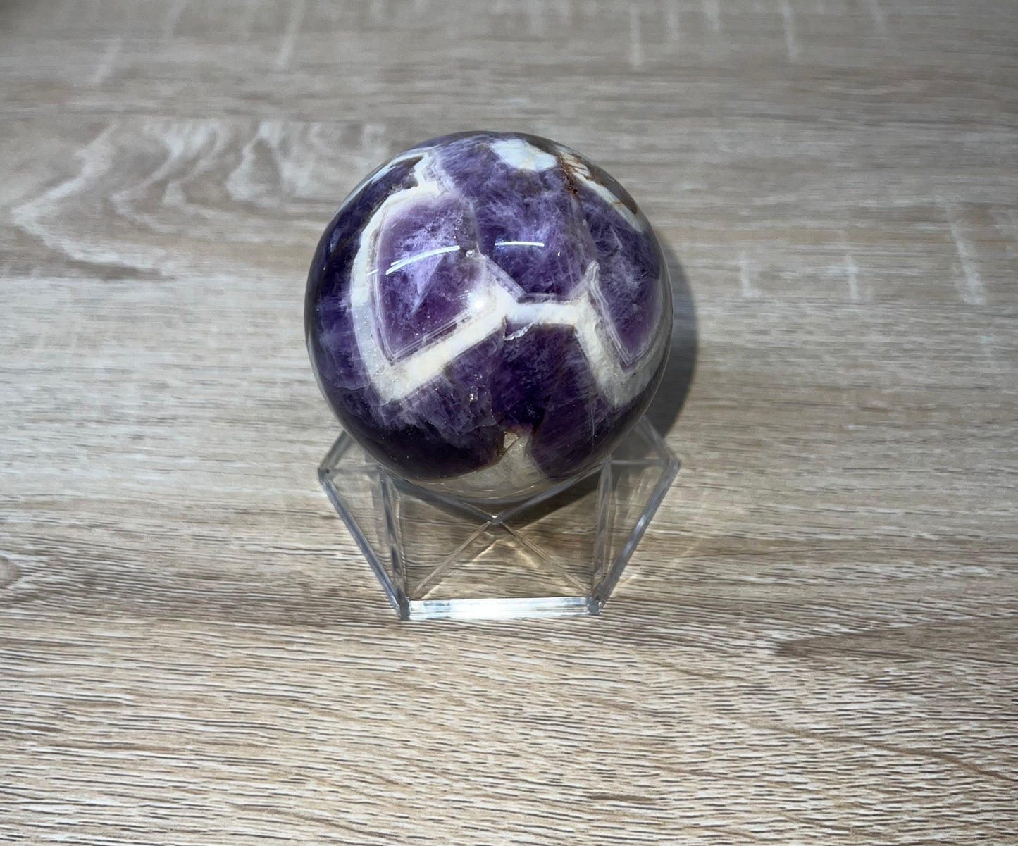 Chevron (Dream) Amethyst Sphere 53A