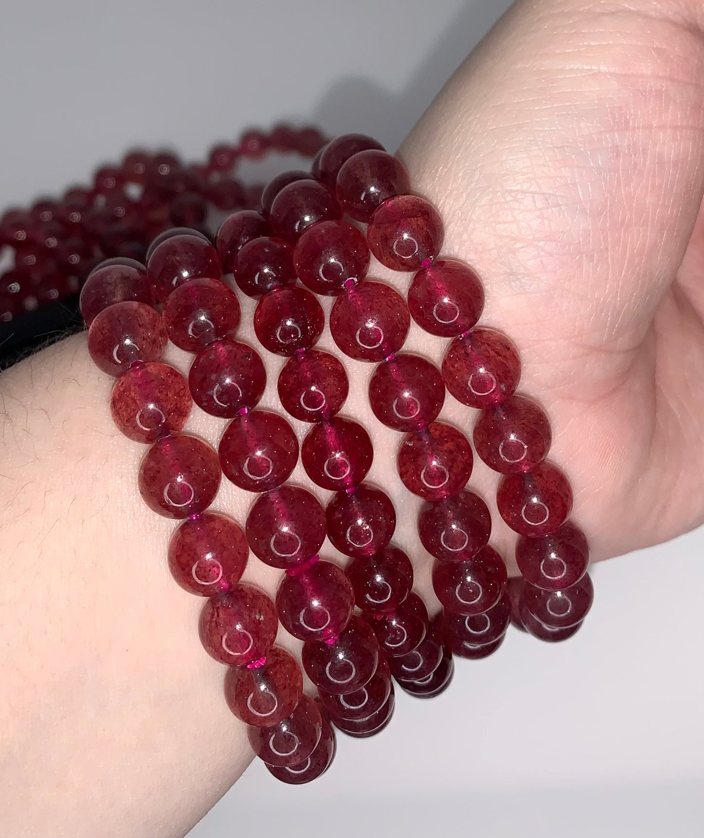 Strawberry Quartz 8mm Bracelet