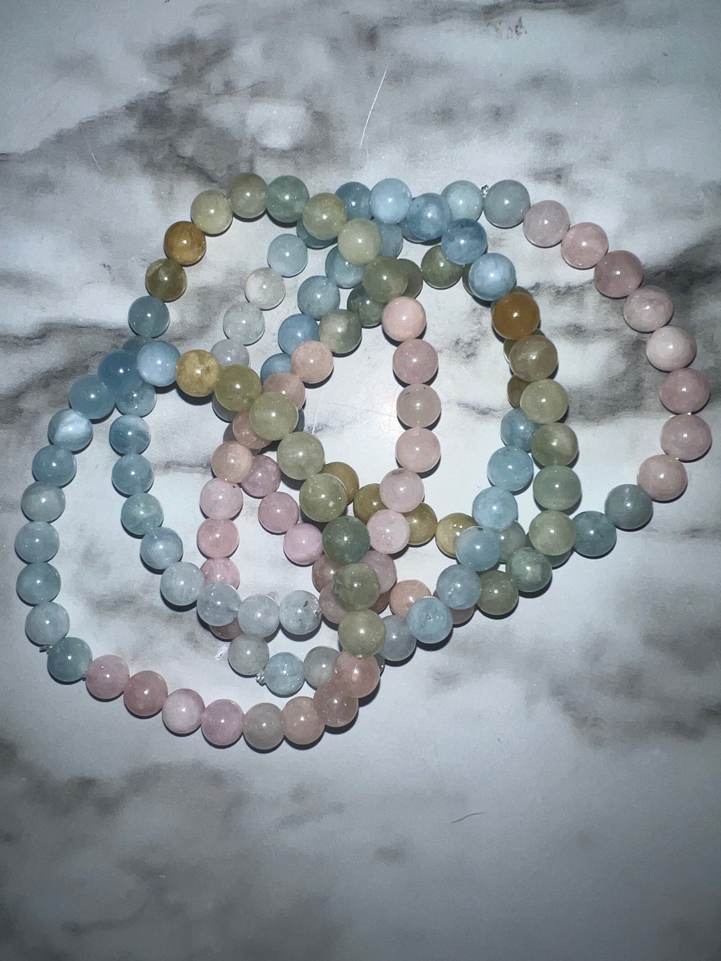 Morganite 7mm Bracelet