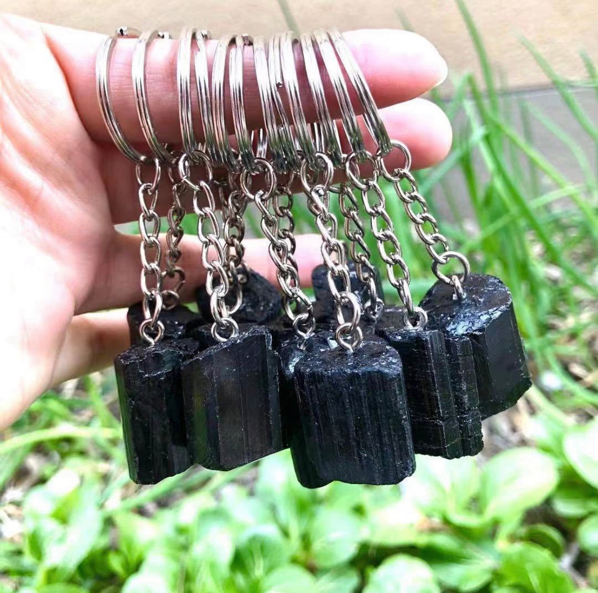 Black Tourmaline Keychain