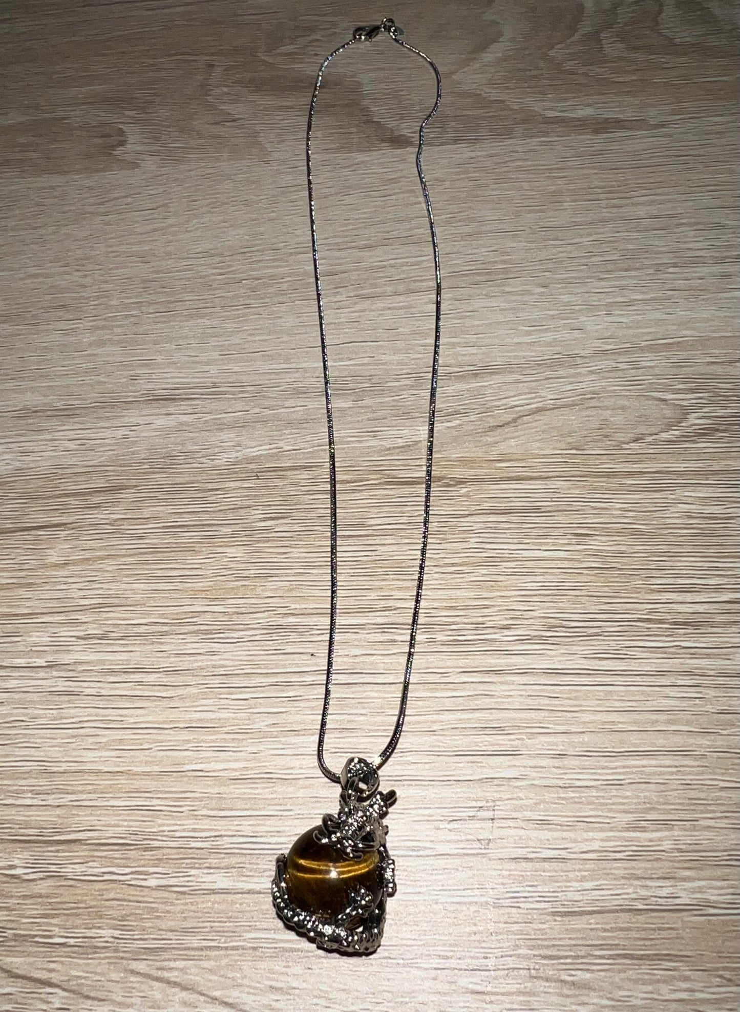 Tiger’s Eye Dragon Necklace 15S