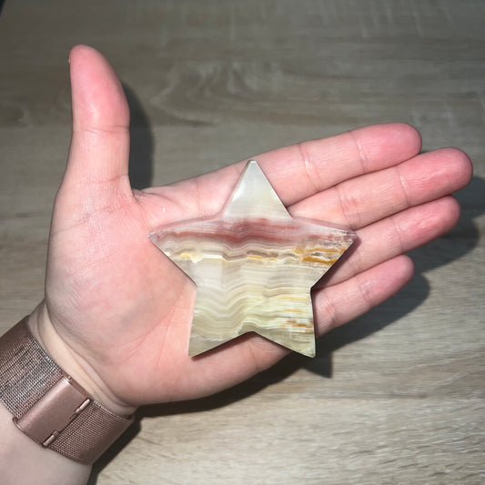 Pink Banded Onyx Star 21A