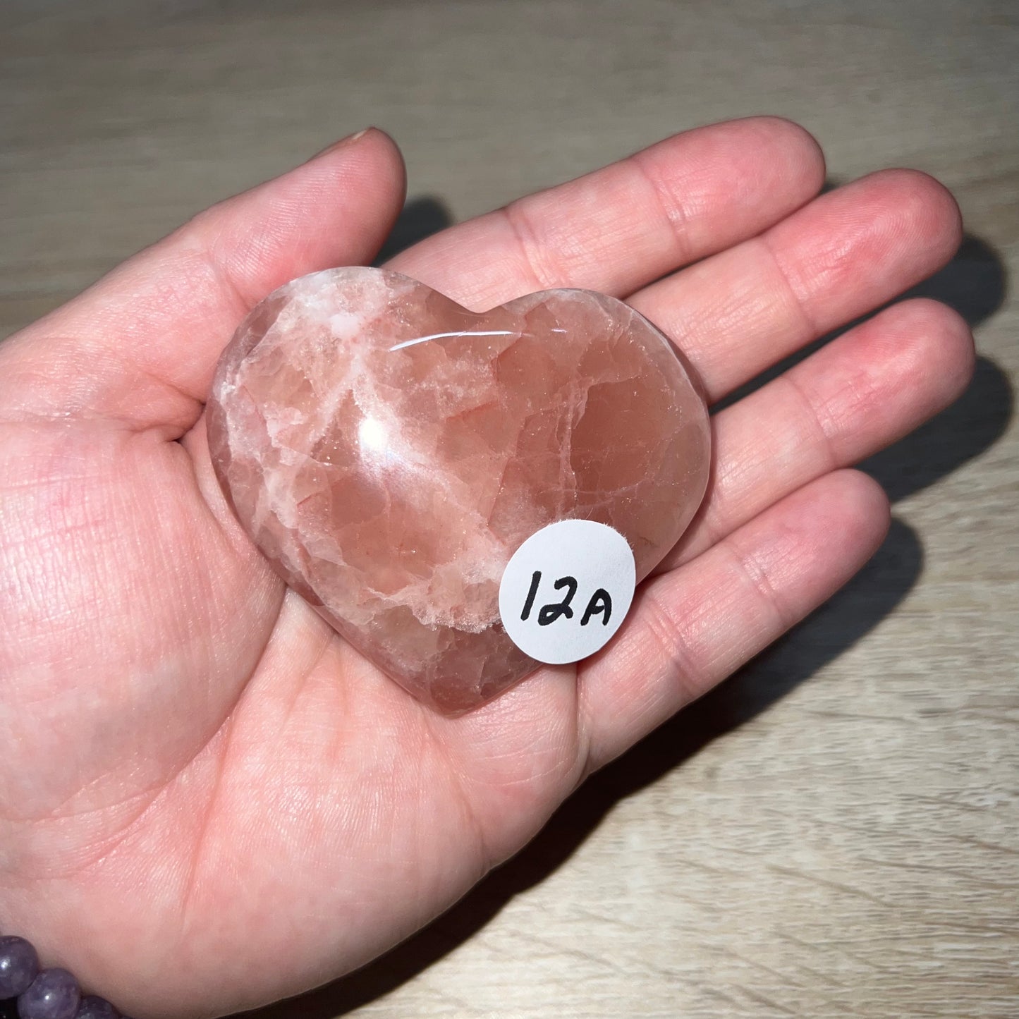 Rose Calcite Heart 12A