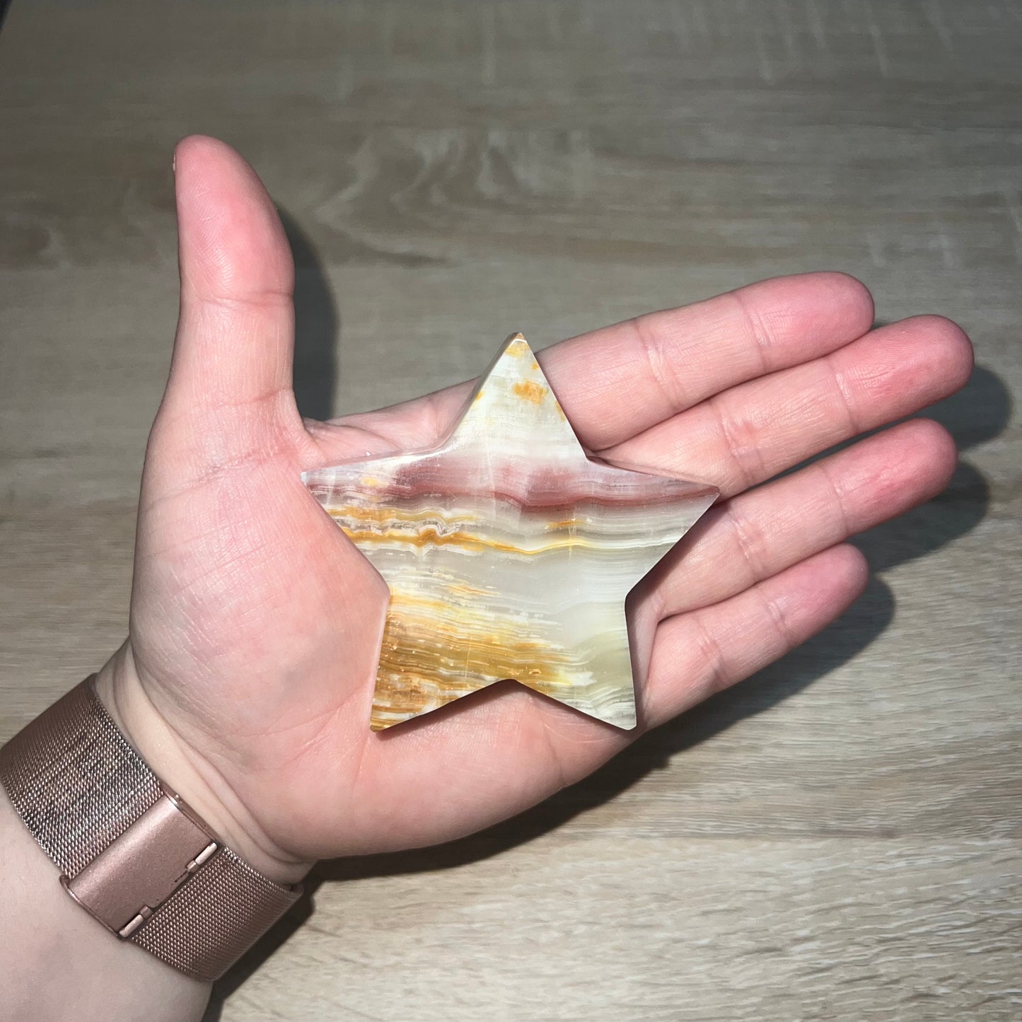 Pink Banded Onyx Star 21B