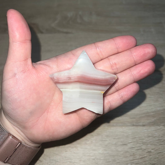 Pink Banded Onyx Star 16B