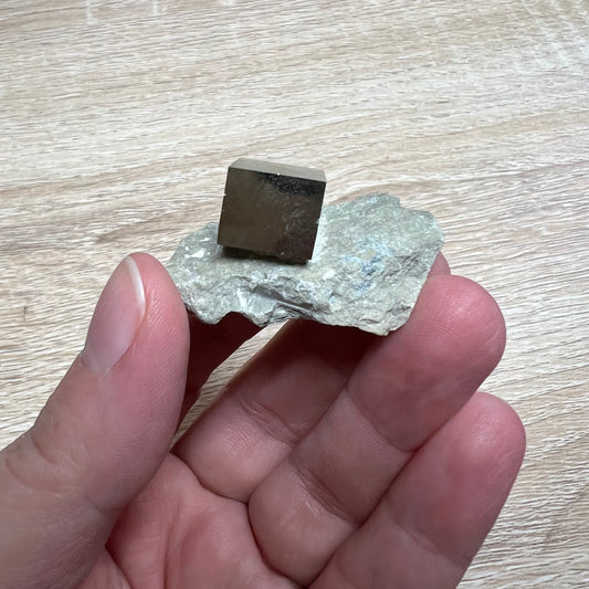 Pyrite Cube in Matrix 53B