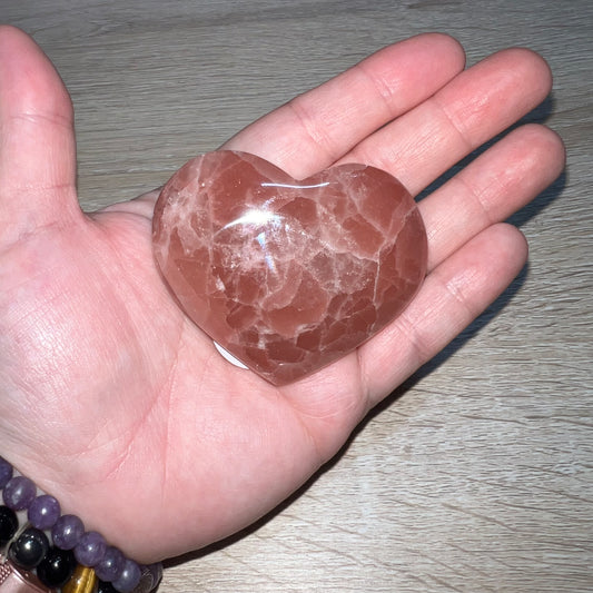 Rose Calcite Heart 13A