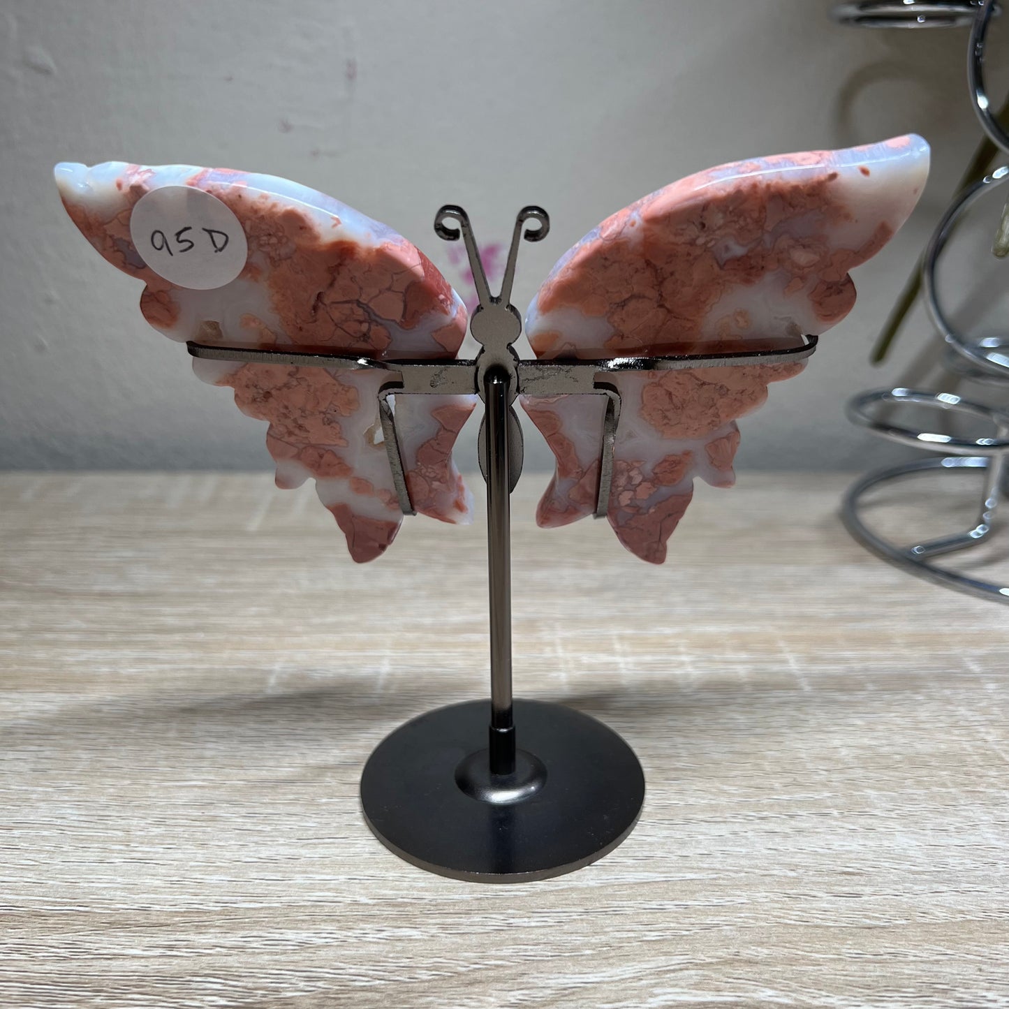 Pink Agate Butterfly Wings 95D