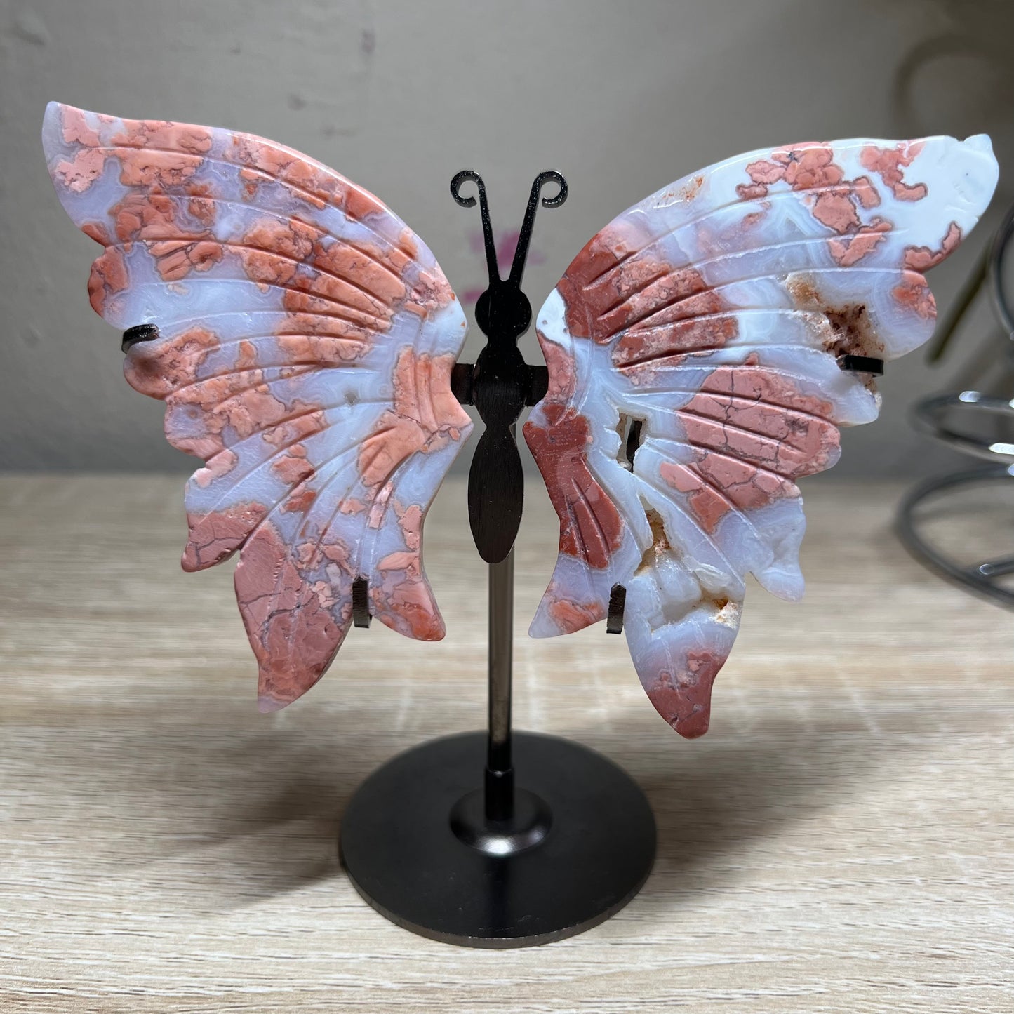 Pink Agate Butterfly Wings 95D