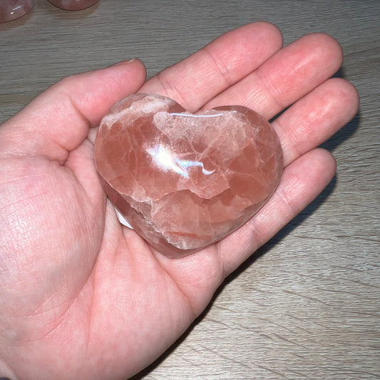 Rose Calcite Heart 12D