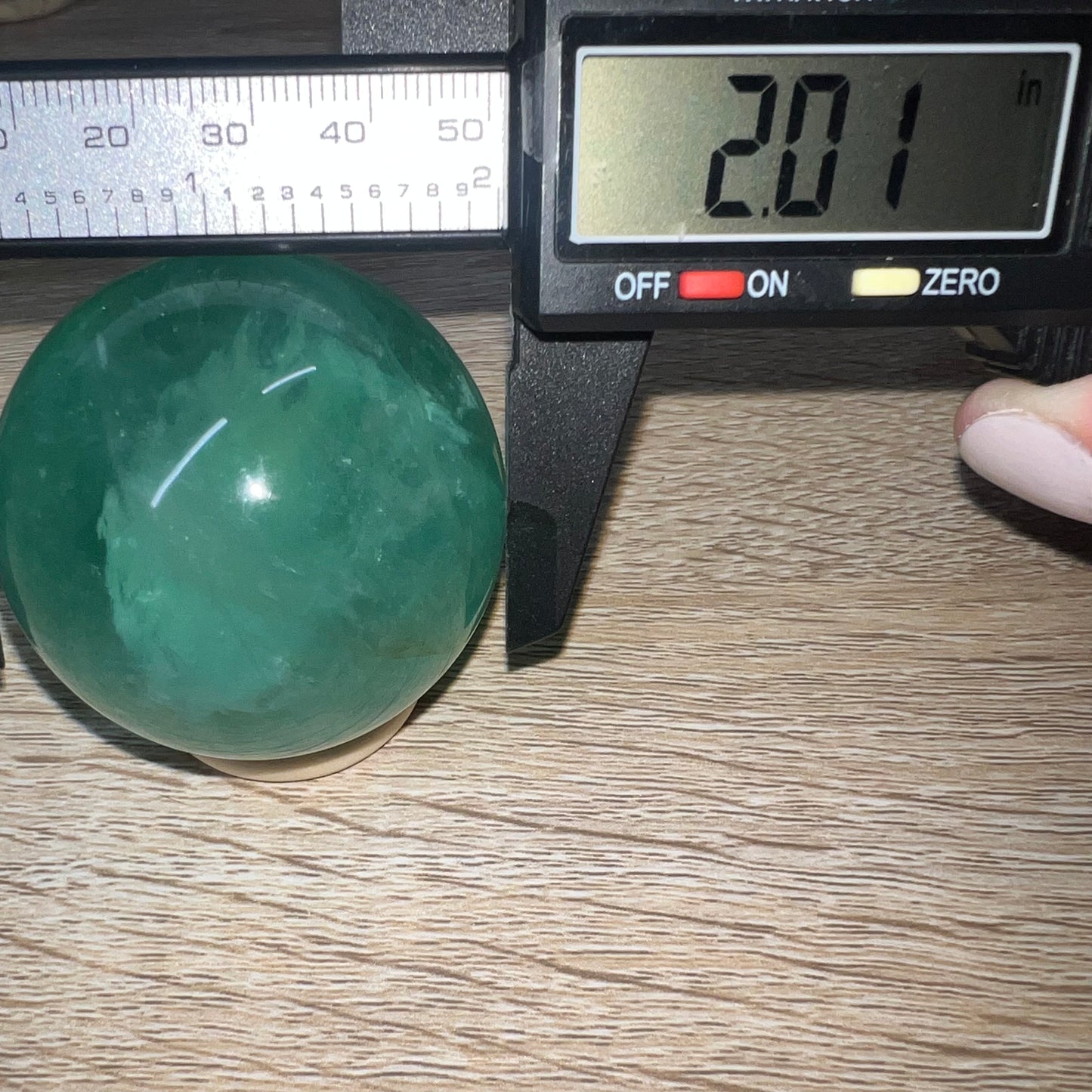 Green Fluorite Sphere 40A