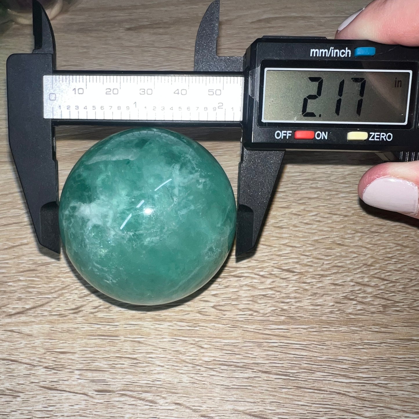 Green Fluorite Sphere 48A