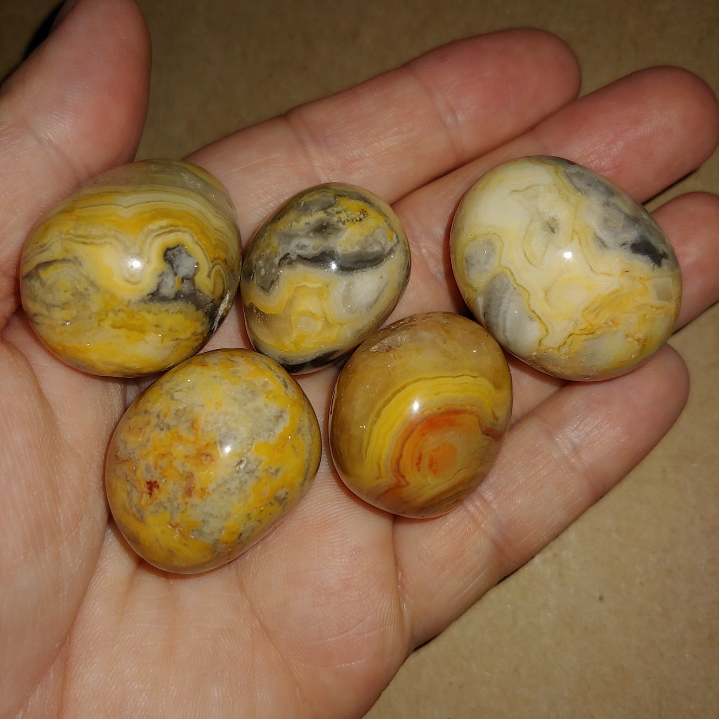 Crazy Lace Agate Tumbled Stone