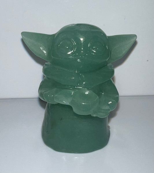 Green Adventurine Baby Yoda (Grogu)