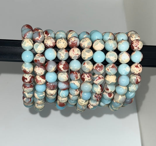 Shoushan Stone 8mm Bracelet