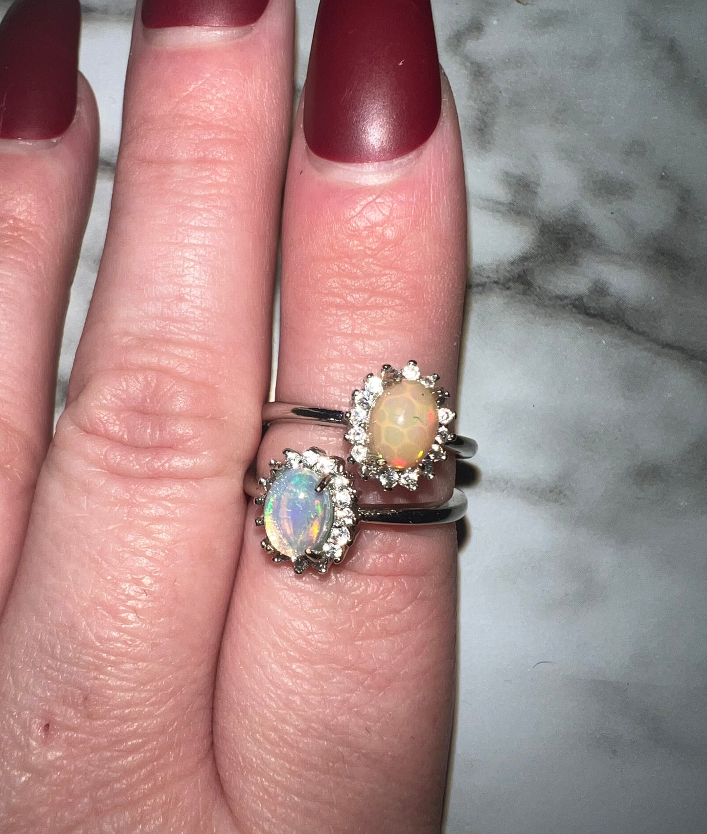 Opal Adjustable Ring