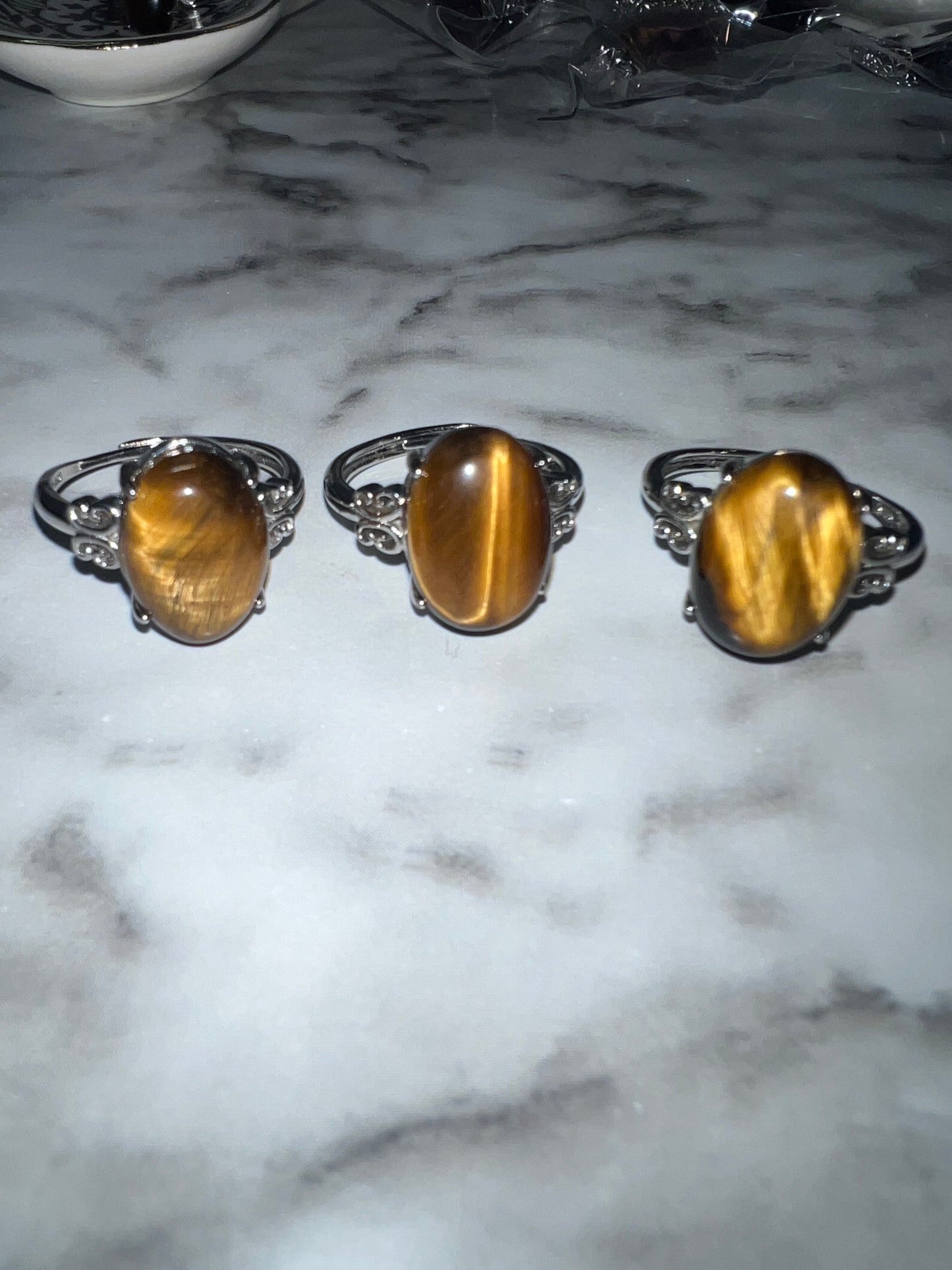 Tiger’s Eye Adjustable Ring