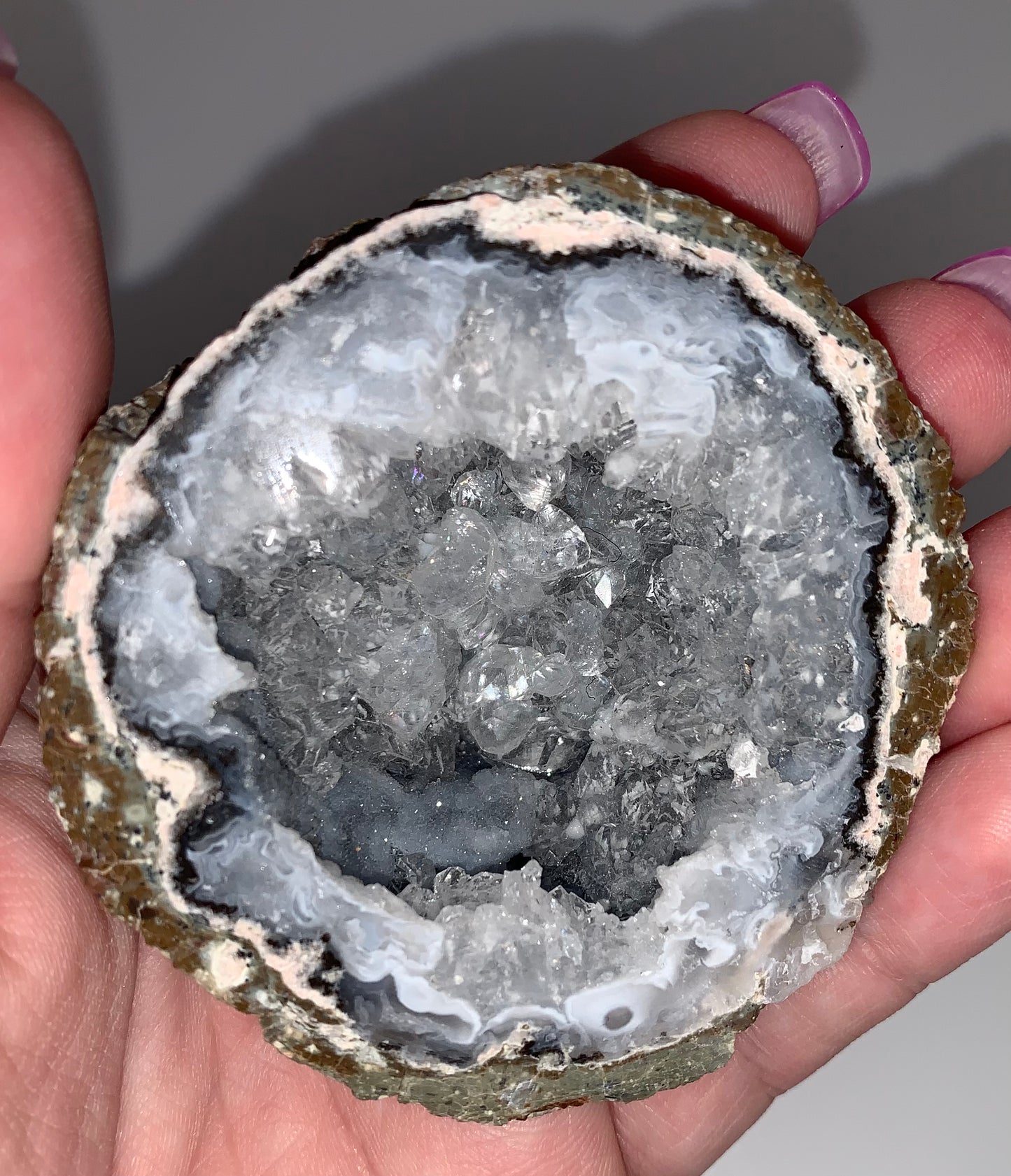 Blue Chalcedony Geode