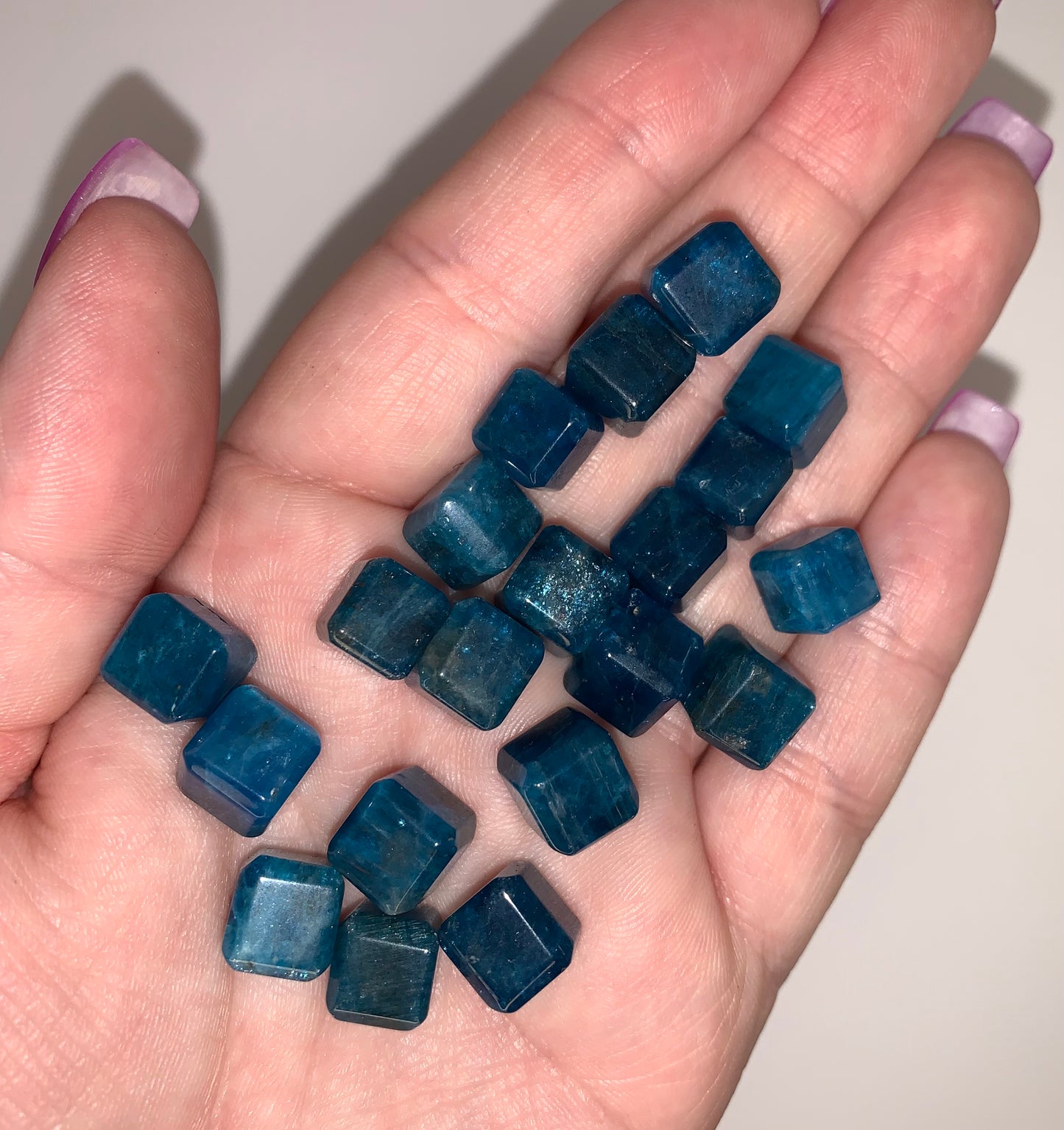 Blue Apatite Mini Cube