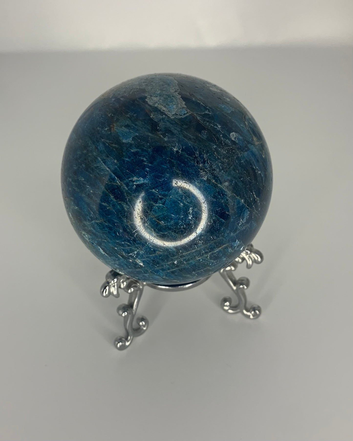 Blue Apatite Sphere