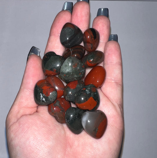 Bloodstone Small Heart