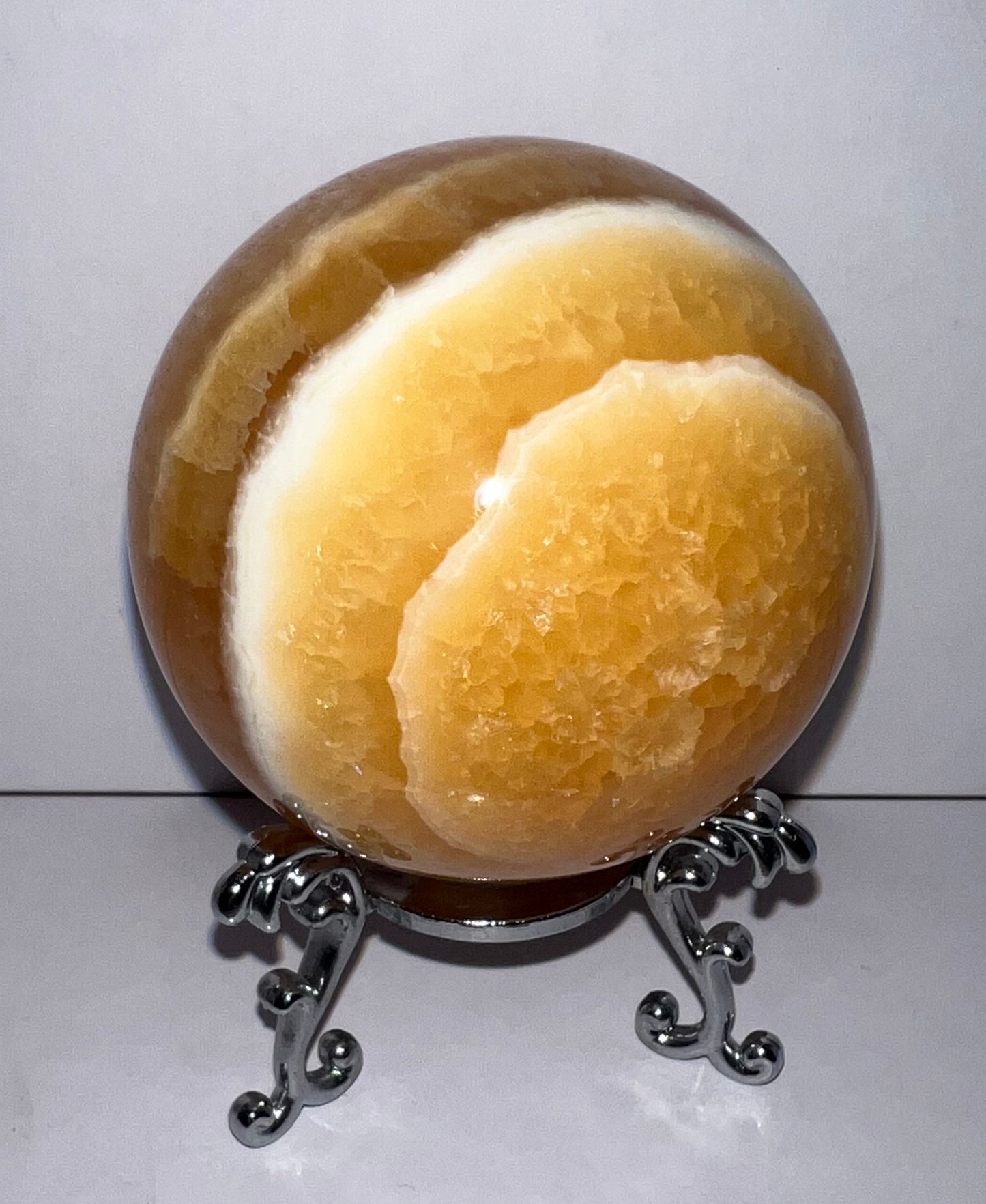 Orange Calcite Sphere 53C