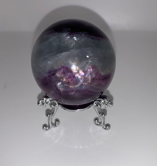 Rainbow Fluorite Sphere