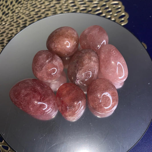 Strawberry Quartz Tumbled Stone