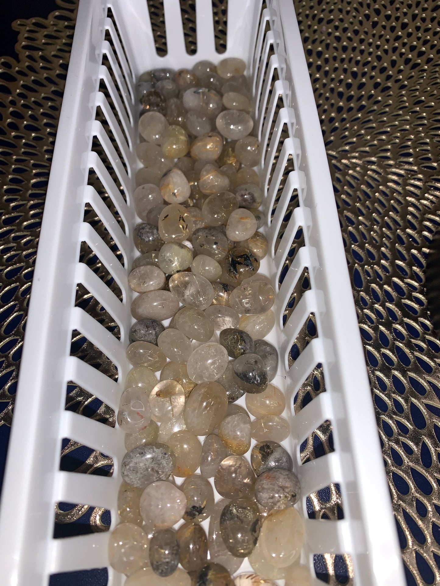 Rutilated Quartz Tumbled Stone